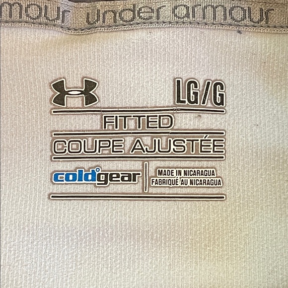 Women’s Under Armour ColdGear ¼ Zip Pullover Black Gray Long Sleeve Size L - Picture 5 of 5
